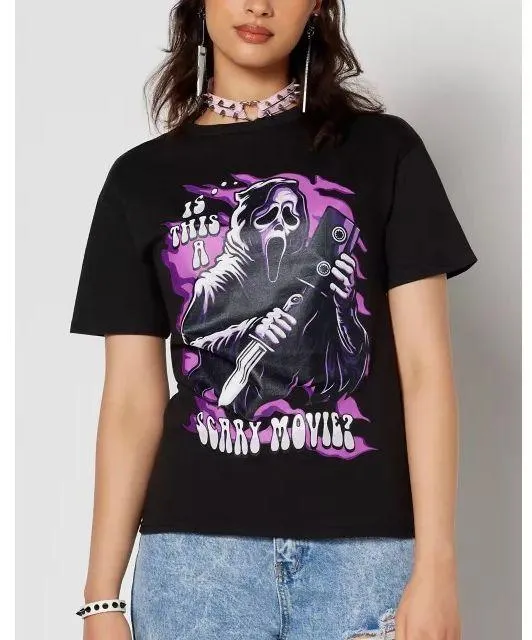 Ghost Face Scary Movie cotton T Shirt size M - Image 5
