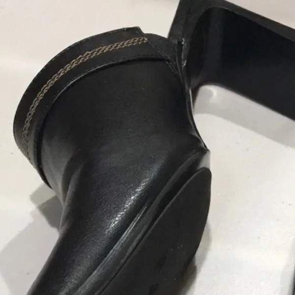 Vintage Highlights square toe mules size 10 brown Y2k office - Image 10
