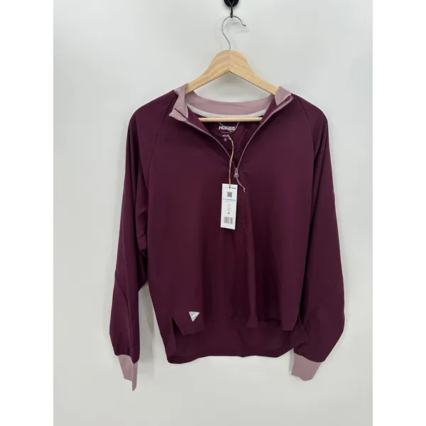 Hoka Womens 1/2 Zip Wind Shell‎ Pullover Size Medium NWT Purple Running Training - Image 2