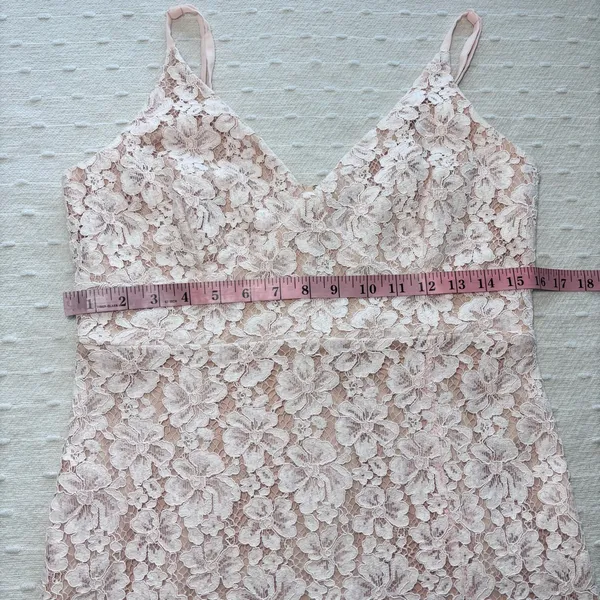 Lulus Sweet Blossom Blush Pink Lace Floral‎ Dress Size 10 - Image 8