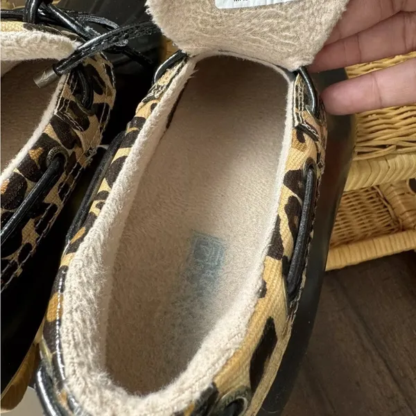 Sperry Top Sider Duck Boots Women’s Size 7 Leopard Print Rubber Shoes EUC‎ - Image 4
