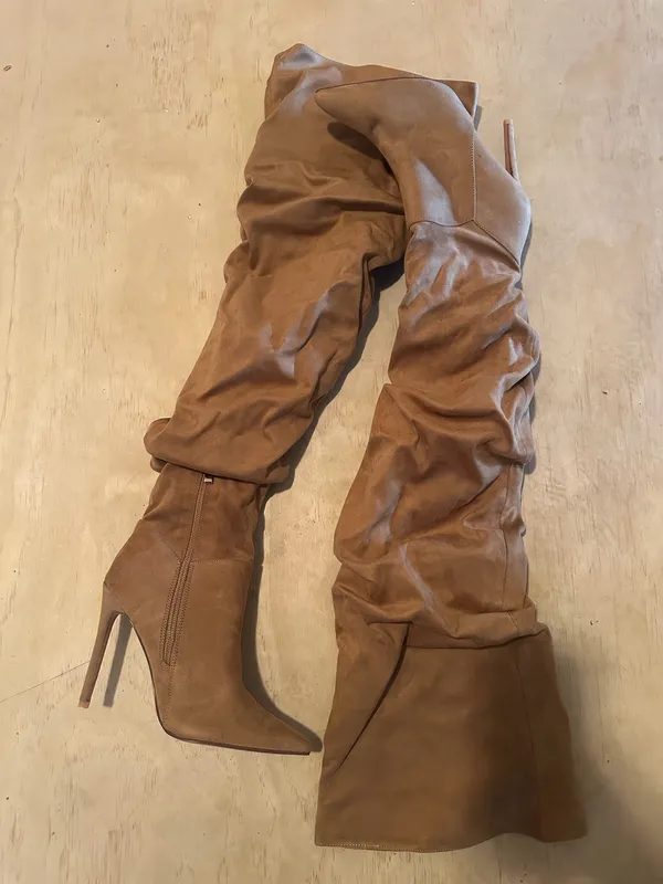 Pretty Little Thing Thigh-High Boots - Image 3