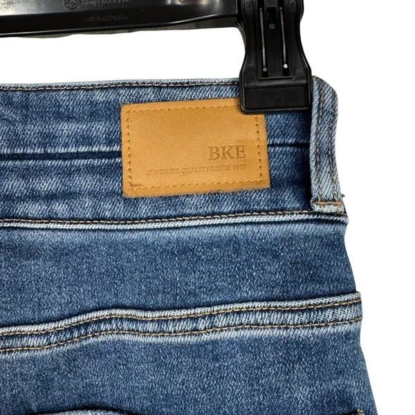 BKE SZ 25x29 1/2 Billie Jeans Tailored Bootcut Slim Fit Hi-Rise Distressed Blue - Image 8