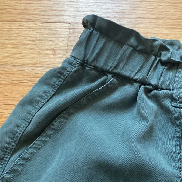Aerie Lyocell Army Green Pull On Shorts‎ 3.5 Inch Inseam - Image 3