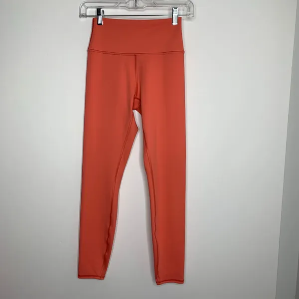 Alo Yoga 7/8 High-Waist Airbrush Legging Coral Small Womens Athletic - Image 3