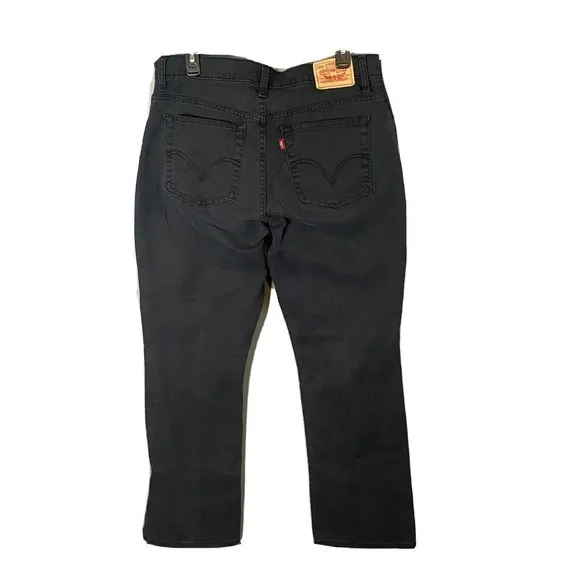 Levi's 550 Relaxed Boot Cut Women‎ 14M Black Cotton/Spandex Jeans - Image 4