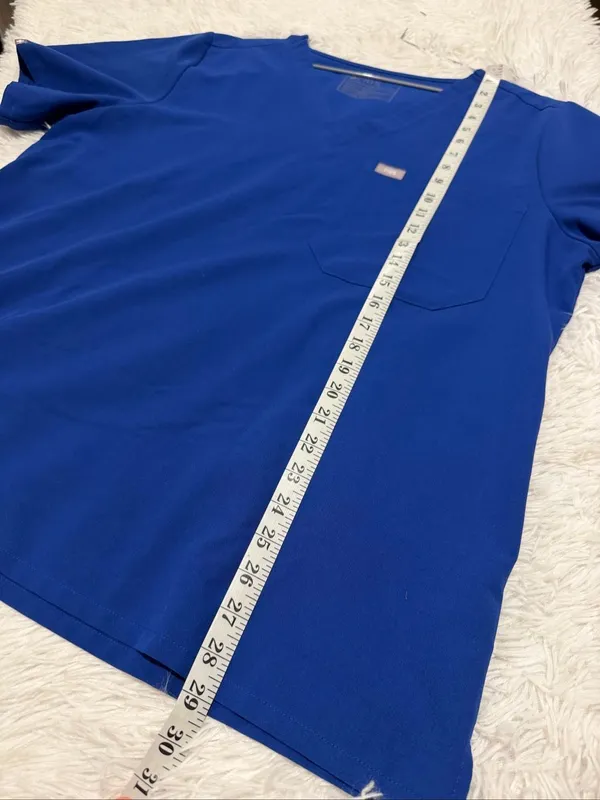 Figs Catarina Scrub Top in Royal Blue XXL - Image 5
