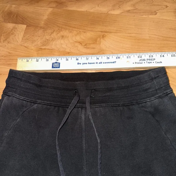 Lululemon‎ Scuba Relaxed High Rise Jogger Black Lightweight Drawstring Size 8 - Image 9