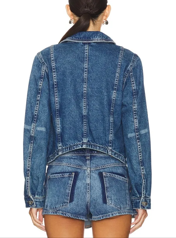 Free People Wee The Free Jade Denim Jacket - Image 10