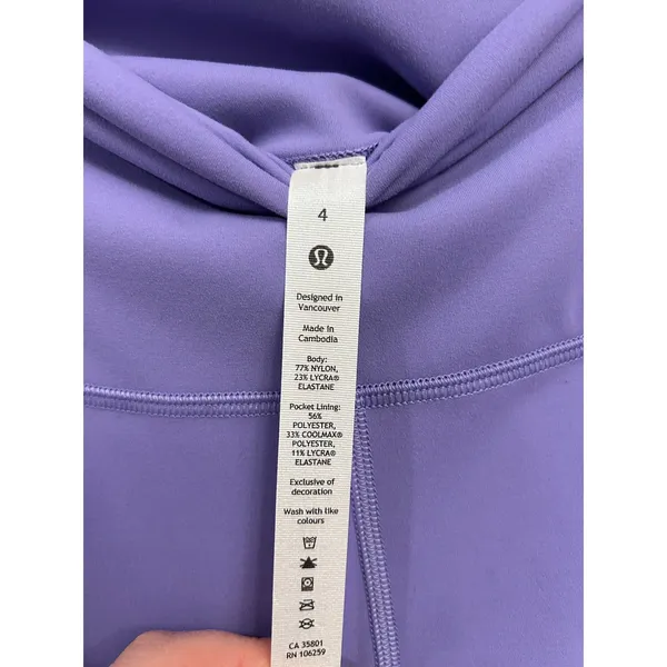 Lululemon Wunder Train Tight 25" Dark Lavender siz 4 New Without Tags - Image 7