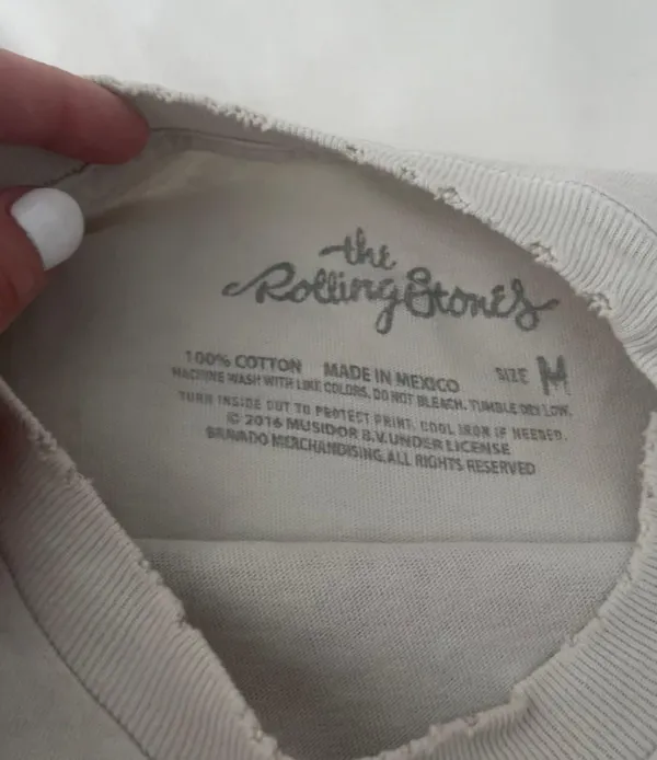Brandy Melville Rolling Stone Crop Tee - Image 3