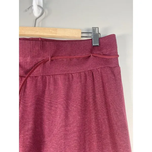 Gymshark Vital Seamless 2.0 High Rise Joggers Baked Maroon Marl Size Medium Run‎ - Image 3