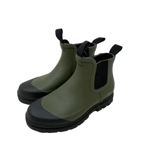Everlane The Rain Boot in Surplus Green Olive‎ Chelsea Size US 5 - Image 3
