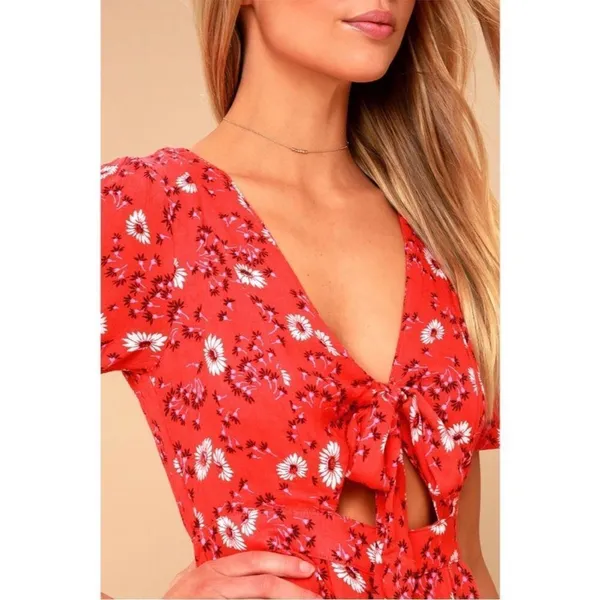 Free People Jinx Floral Mini Dress Romper Size 4‎ - Image 7