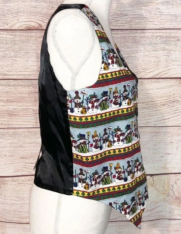 Vintage Nutcracker Snowman Christmas Vest Size S - Image 3