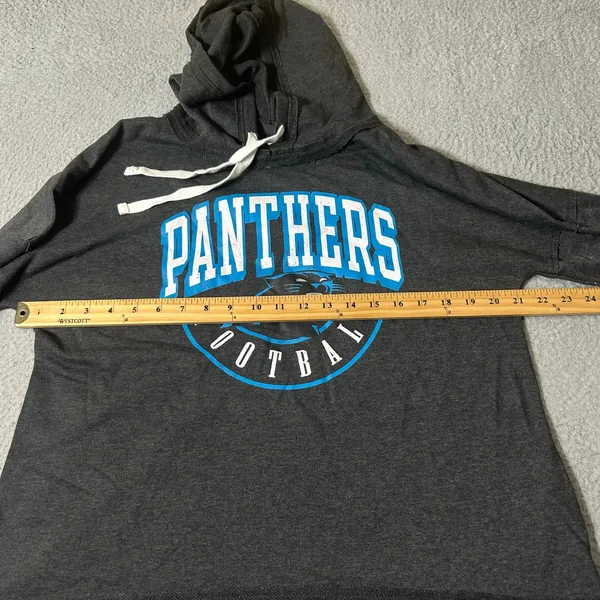 NEW Fanatics Carolina‎ Panthers Hoodie Gray Pullover NFL Football Size S - Image 6