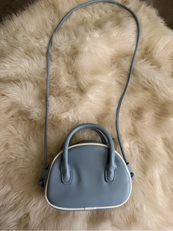 ZARA Mini Crossbody Bag in Light Blue - Image 2