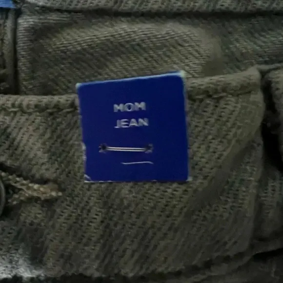 Arizona Jeans Co Mom Jeans Women's 1 7‎ Charcoal Wash Denim Tapered Leg NWT - Image 6