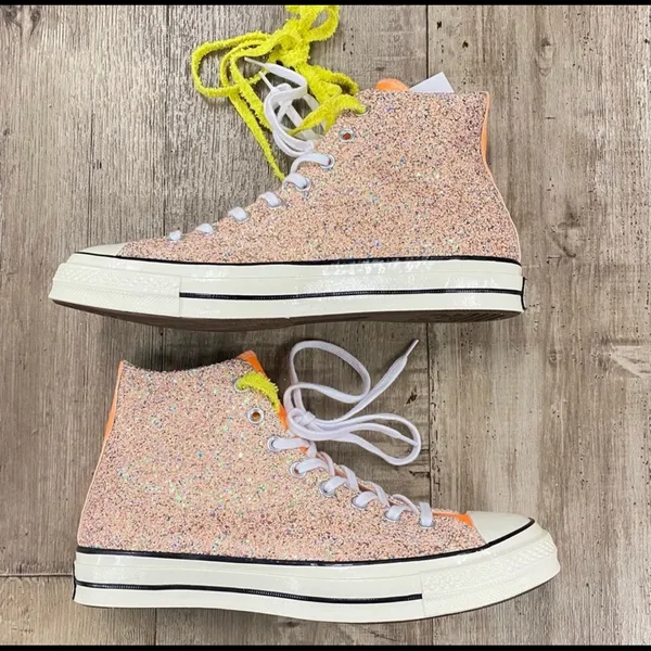 Converse X J.W. Anderson Glitter Hightop Shoes - Image 3