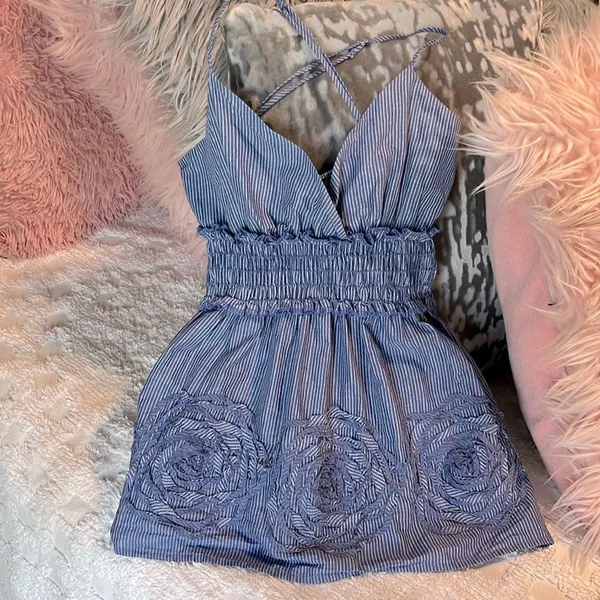 Spaghetti Strap Wrap Cutesy Top - Image 6