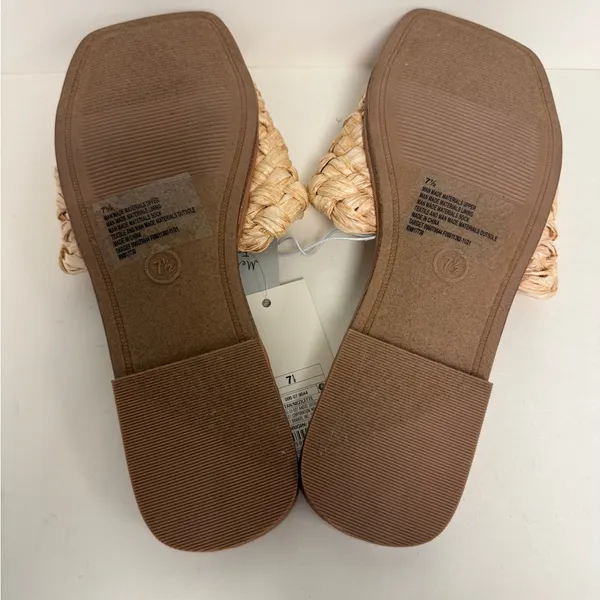 Womens A New Day Slide on Sandals Tan Size 7.5‎ - Image 3