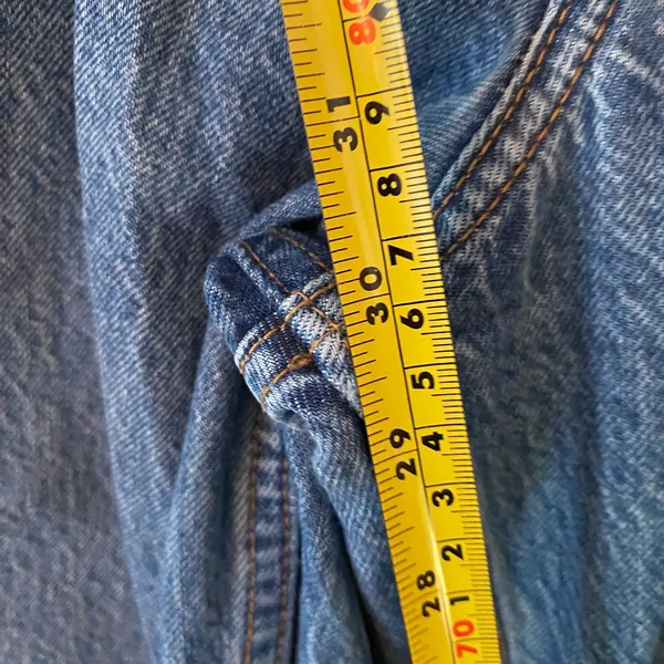 Abercrombie & Fitch The Loose High Rise Jeans Medium Wash Baggy Frayed 30 / 10 - Image 8
