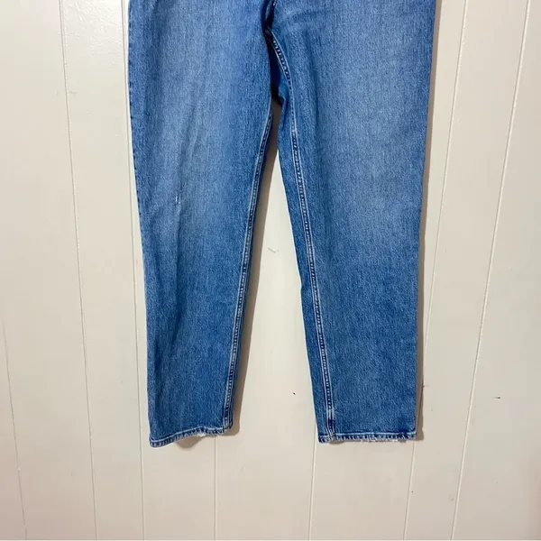 Abercrombie & Fitch The ’90s Criss Cross Ultra High Rise Slim Straight Jeans 32 - Image 2