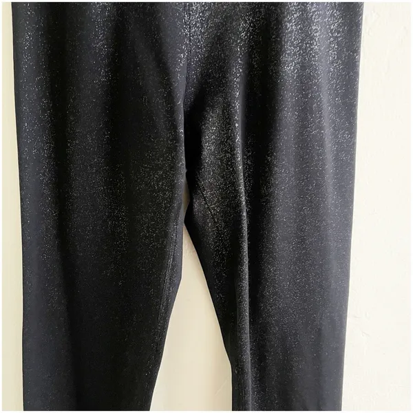 Beyond Yoga High Waisted Metallic Sparkle Leggings Black Women's Size Small - Image 5