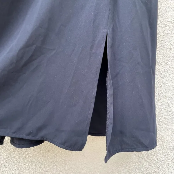 Vintage New Old Stock Black Maxi Skirt M Anna Pull On - Image 3