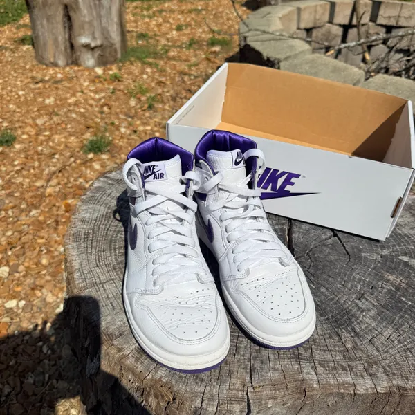 Nike Air Jordan 1 High OG “Court Purple” High Top Sneakers - Image 3