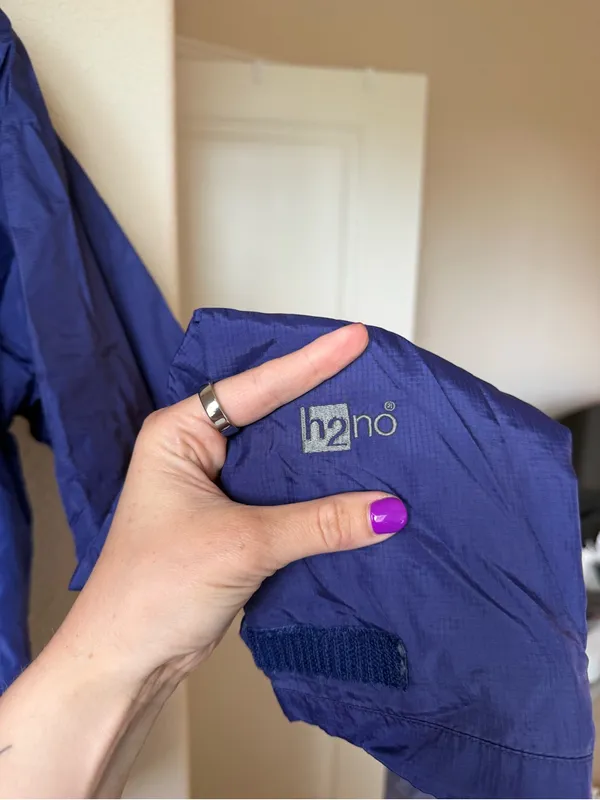 Patagonia Women’s Nano Storm H2No Insulated Hooded Jacket Purple Blue XL - Image 3