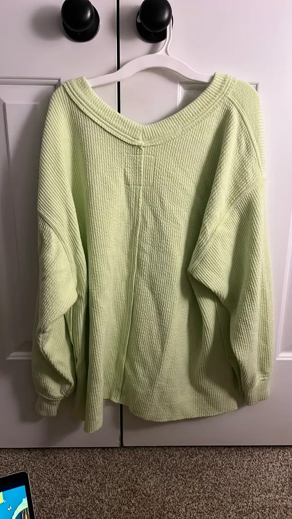 aerie ribbed green sweater  - Image 5