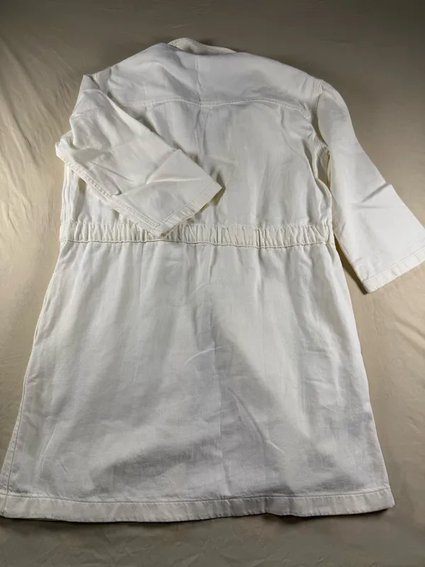 Levi's L93808 Womens White Ainsley Denim Utility Dress Size Small (NWT) - Image 10