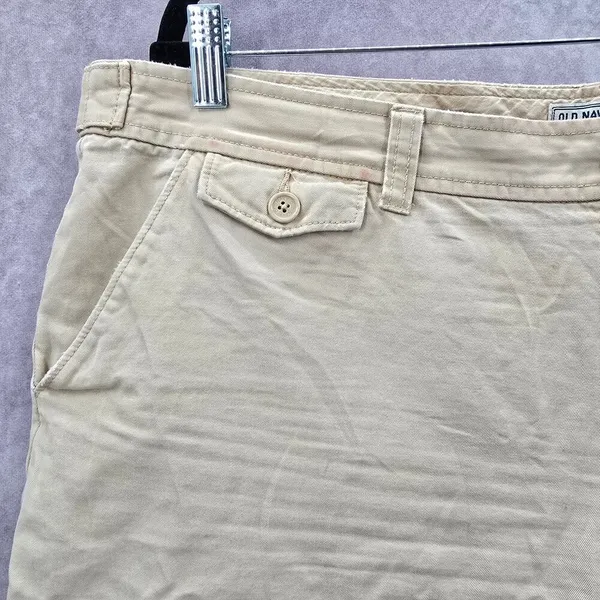 Old Navy Tan Khaki Low Waist Cotton Bottoms‎ Pants Shorts Plus 20 - Image 4