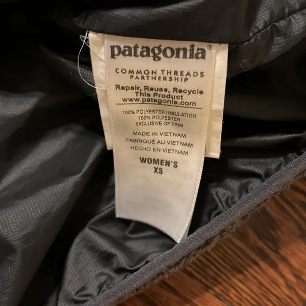 Patagonia Grey Retool Fleece Quilted Retro 1/4 Pullover - Image 4