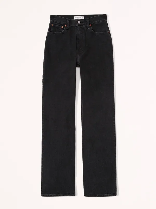 Abercrombie Curve Love High Rise 90s Relaxed Jean in Washed Black Size 28 (6 Regular) - Image 3