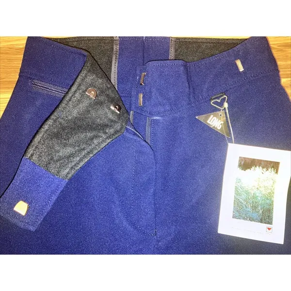 Vintage Obermeyer Ski Pants Womens Navy Blue Stirrup Snow Wool Blend Size 6 Long - Image 3