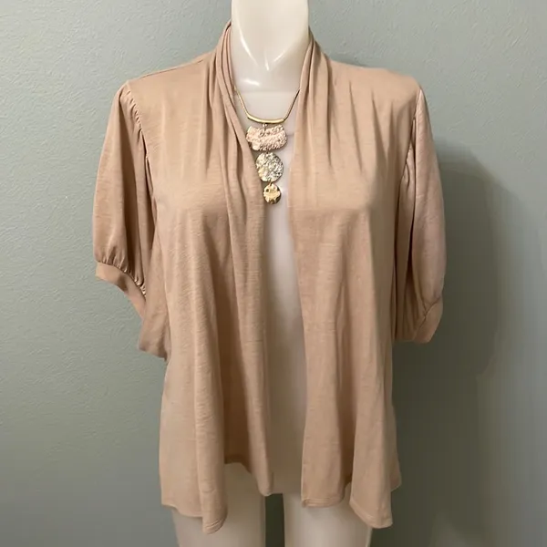 Apt 9 Beige Cardigan - Image 3