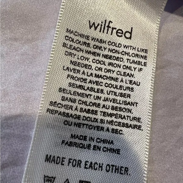 Aritzia‎ Wilfred Mademoiselle Dress Ice Lavender Satin Wrap S - Image 14