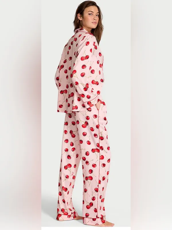 Victoria's Secret Pink Cherry-Print Women’s Pajama Set - Image 2