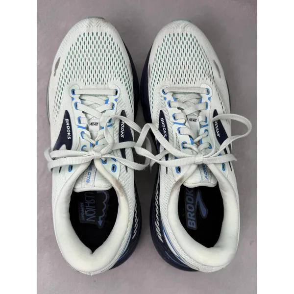 Brooks Adrenaline GTS 23 Womens 9.5 Wide D Running Shoes Mint Navy 1203811D471 - Image 7