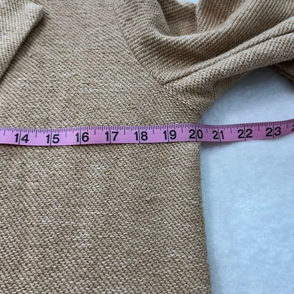 Sanctuary Carleton Cotton Blend Tan Blazer Modern Tailored Suit Jacket M - Image 3