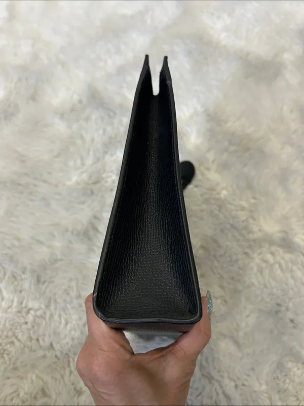 Henri Bendel Black Saffiano Leather Clutch - Image 5