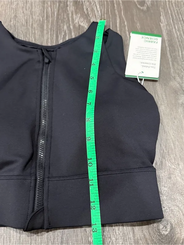 NWT Halara Black Zip Up Sports Bra - Image 8