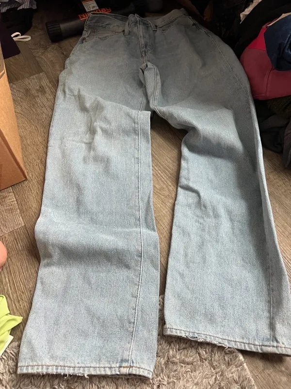 NWT Madewell baggy straight jeans size 26 - Image 2