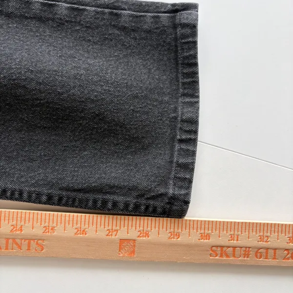 Harley Davidson Straight Leg Jeans Womens 6L‎ Black Faded Biker Moto 99015-05VL - Image 7