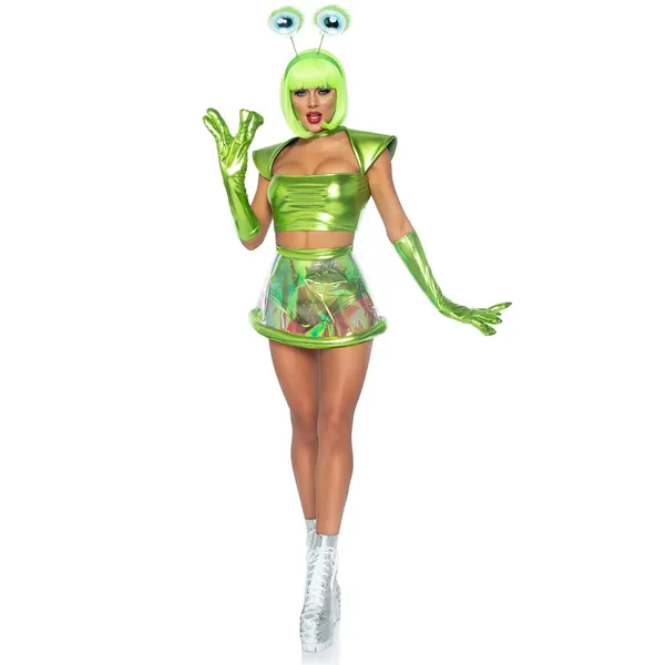 NEW Leg Avenue Sexy Alien Beam Me Up Babe Costume Size Large - Image 4