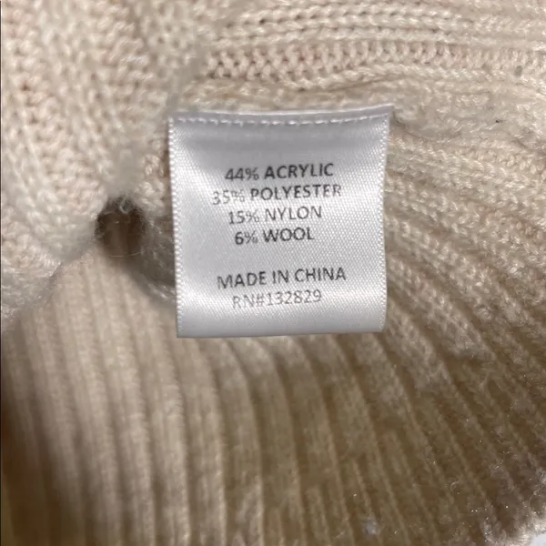Tularosa Lovelle Zip Up Sweater Cream Womens Small Wool - Image 4