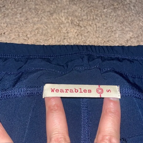 XCVI Wearables‎ Runyon Whisper Stretch Pockets Ruched Active Pant Blue S - Image 8