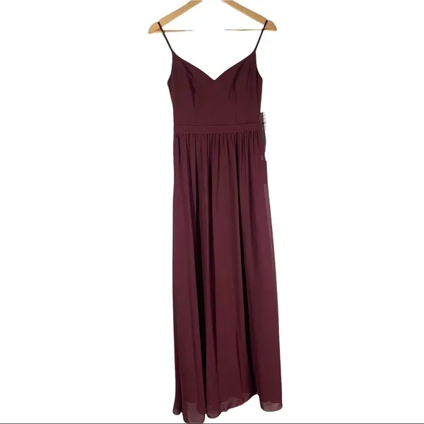 Bill Levkoff Chiffon A Line Gown Size 2 - Image 3